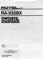 Rotel-RA-935BX - Owners manual 